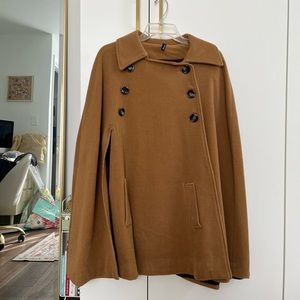 S the Label Poncho Coat, size large